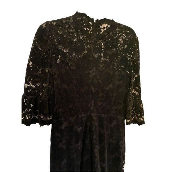 Saylor black Velvet Lace Jumpsuit 3/4 Sleeveless