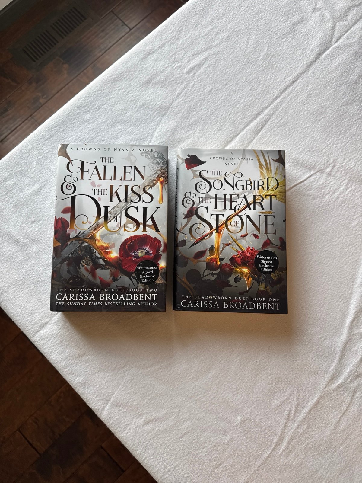 Waterstones Signed Editions of Books 3 & 4 of the Crowns of Nyaxia Series