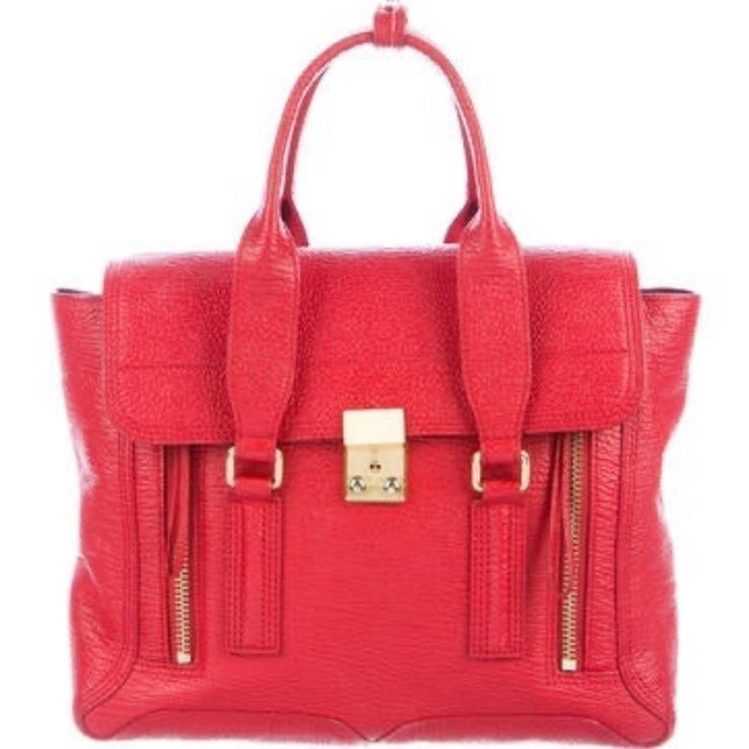 3.1 Phillip Lim Red Pashli Medium Handle Bag