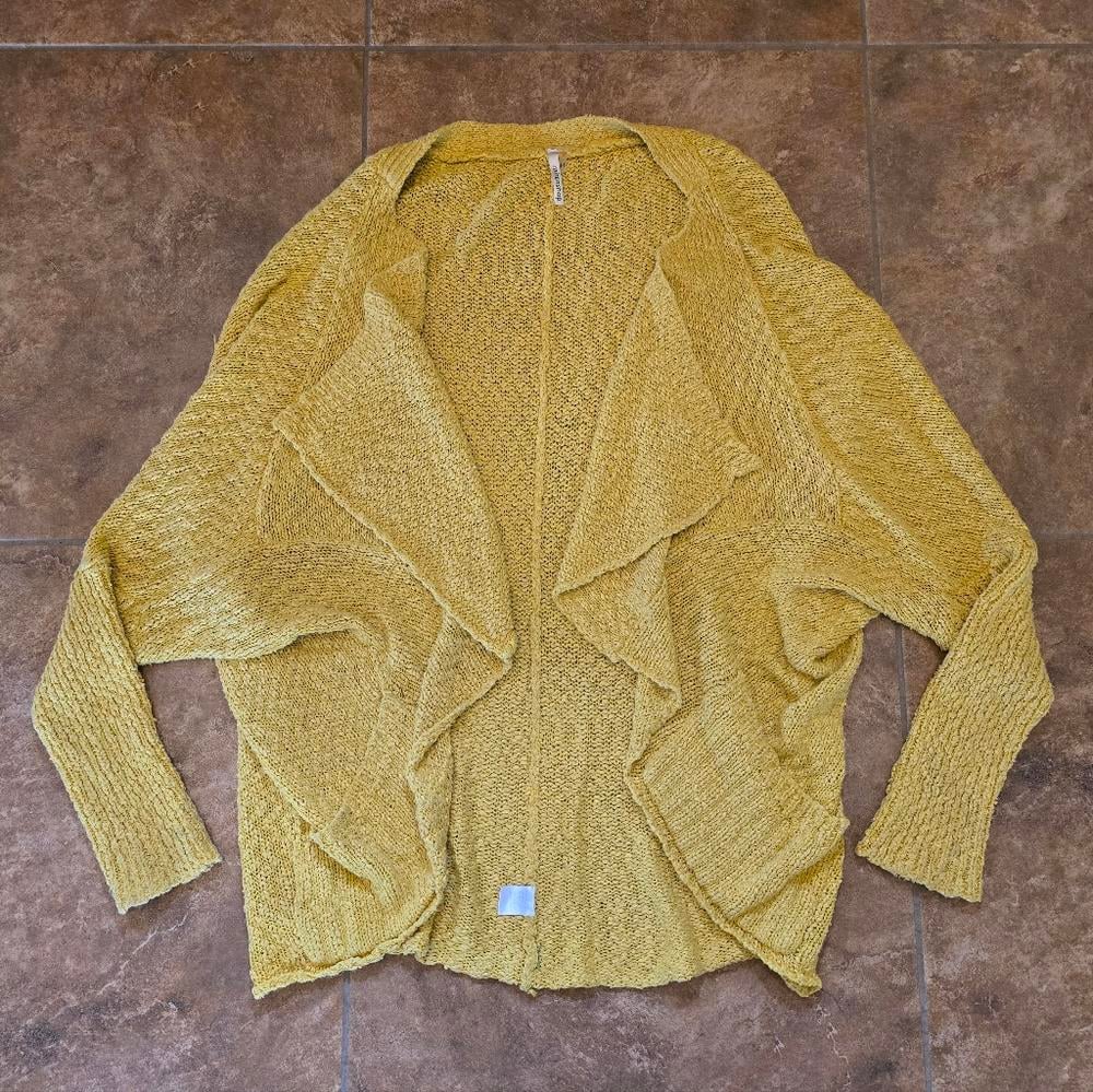 Mustard Mittoshop Oversized Cardigan Long Sleeve
