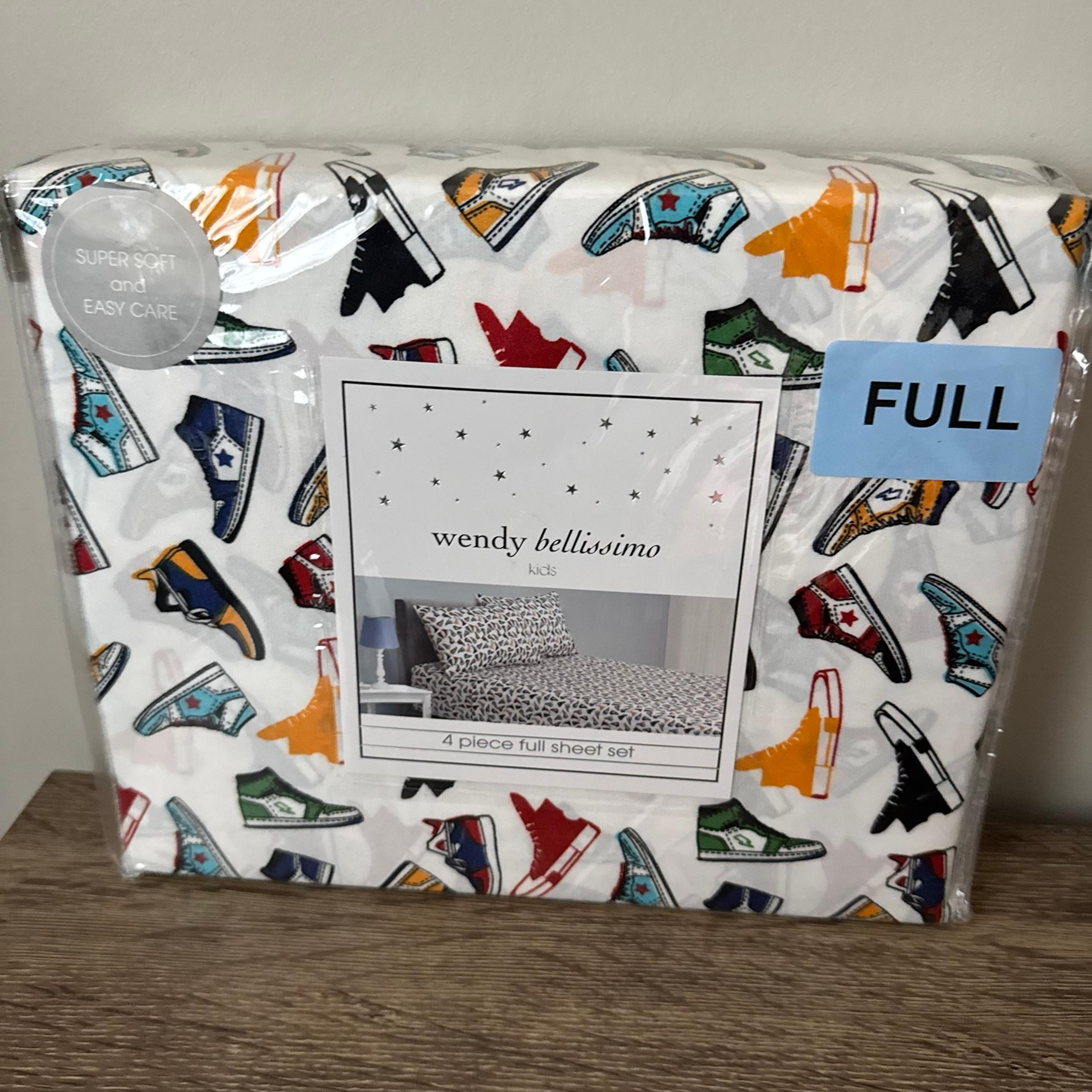 Full Size Sneaker Shoes Sheets NEW Boys Bedding Sheet Sneakerhead GOAT - Wendy Bellissimo