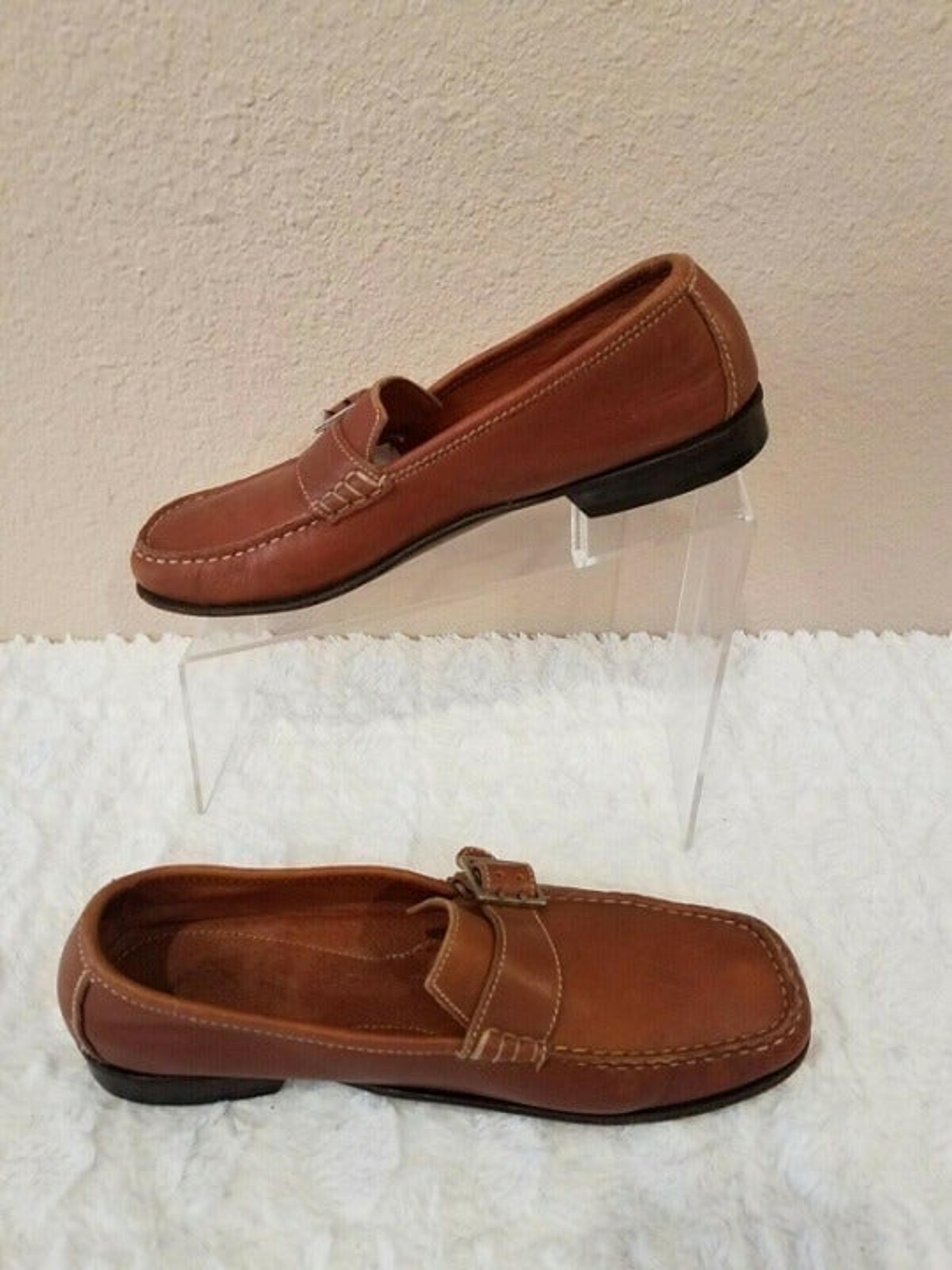 Donald J Pliner Brown Baton Slip Ons