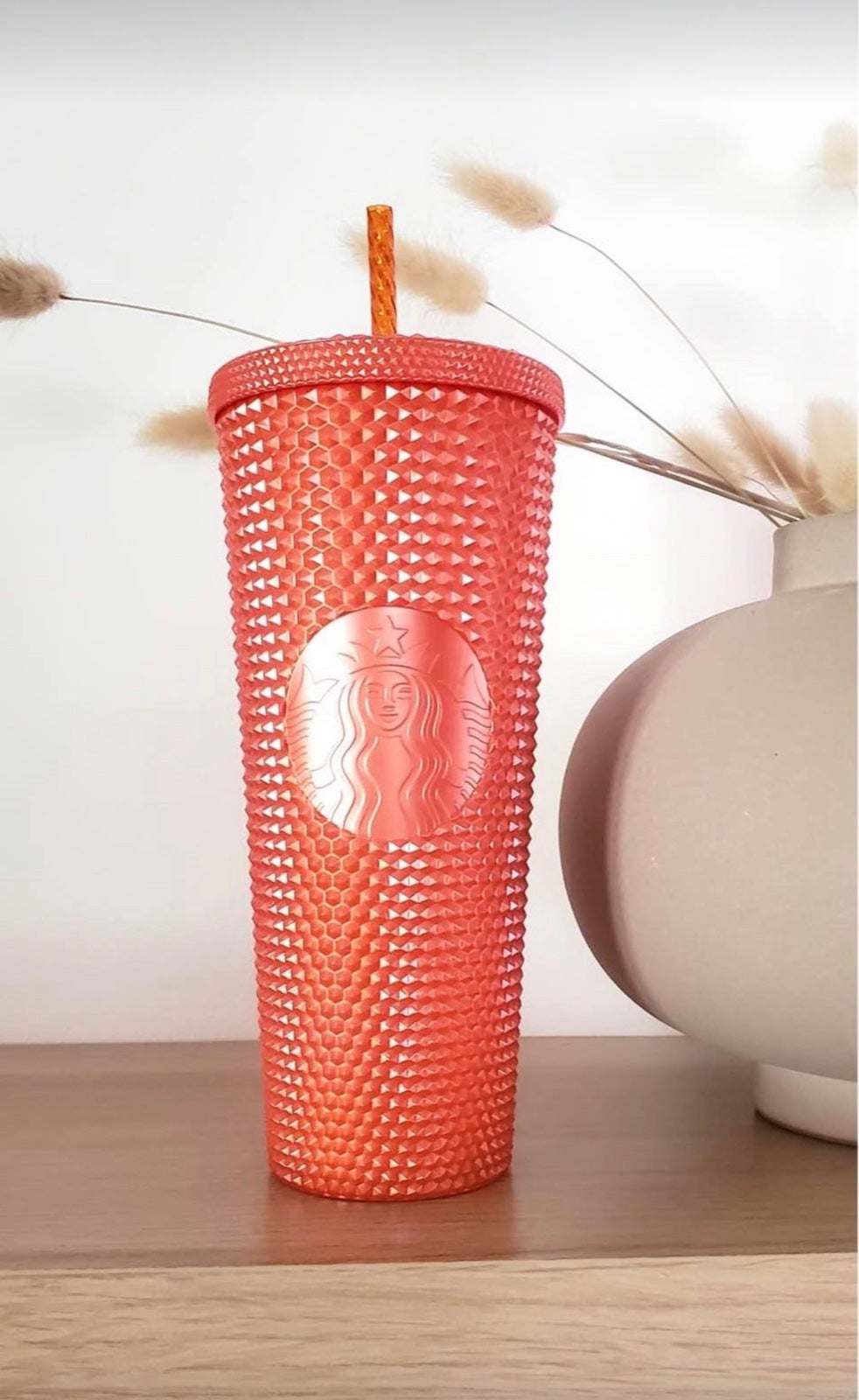 Studded orange glossy tumblr