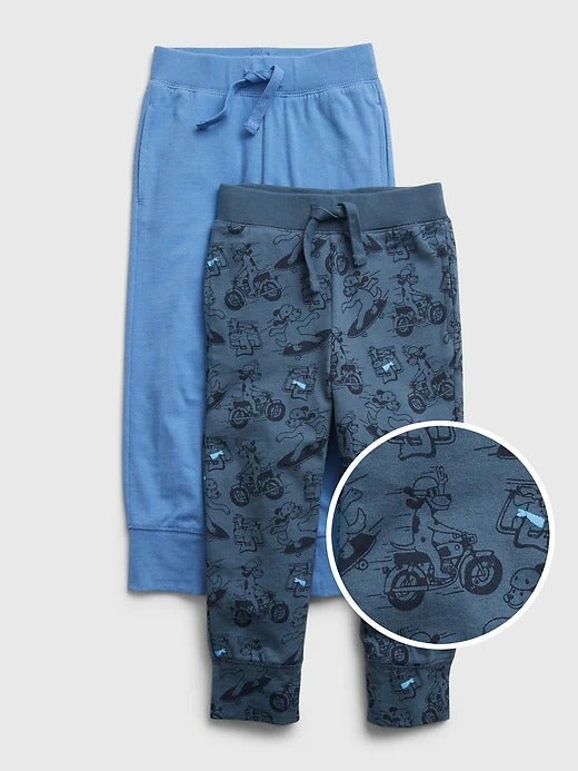 NEW GAP 2-Pack Pull-On Joggers Soft Pants Blue Dogs & Light Blue Toddler Boys 4T NEW GAP 2-Pack Pull-On Joggers Soft Pants Blue Dogs & Light Blue Toddler Boys 4T