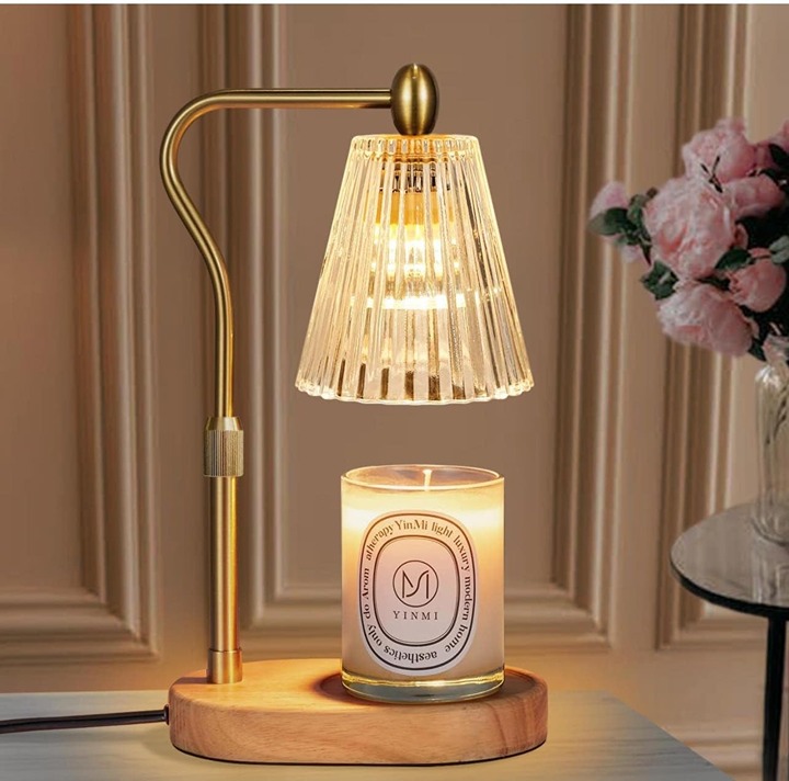 Candle Warmer Lamp with Timer Dimmer Adjustable Height
