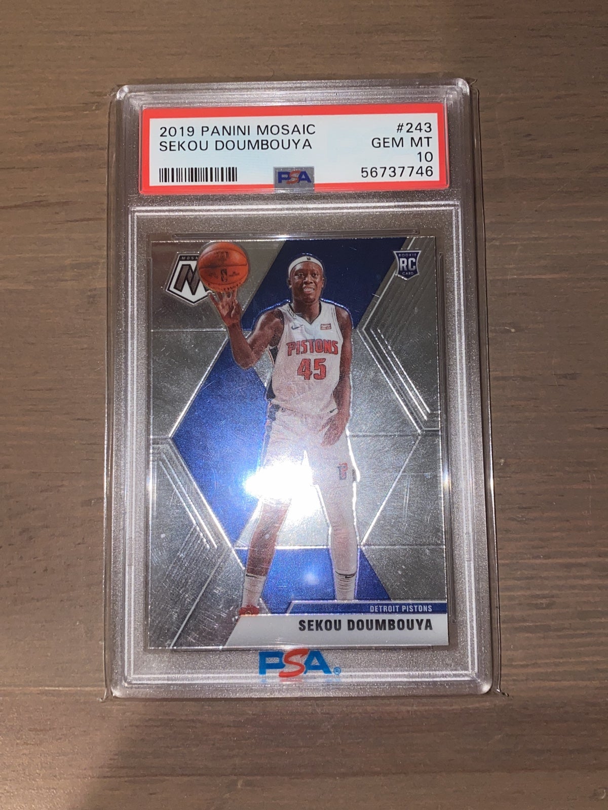 2019Panini Mosaic Sekou Doumbouya #243 PSA 10