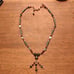 Hematite Hearts and Maroon Garnet Necklace