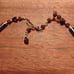 Hematite Hearts and Maroon Garnet Necklace