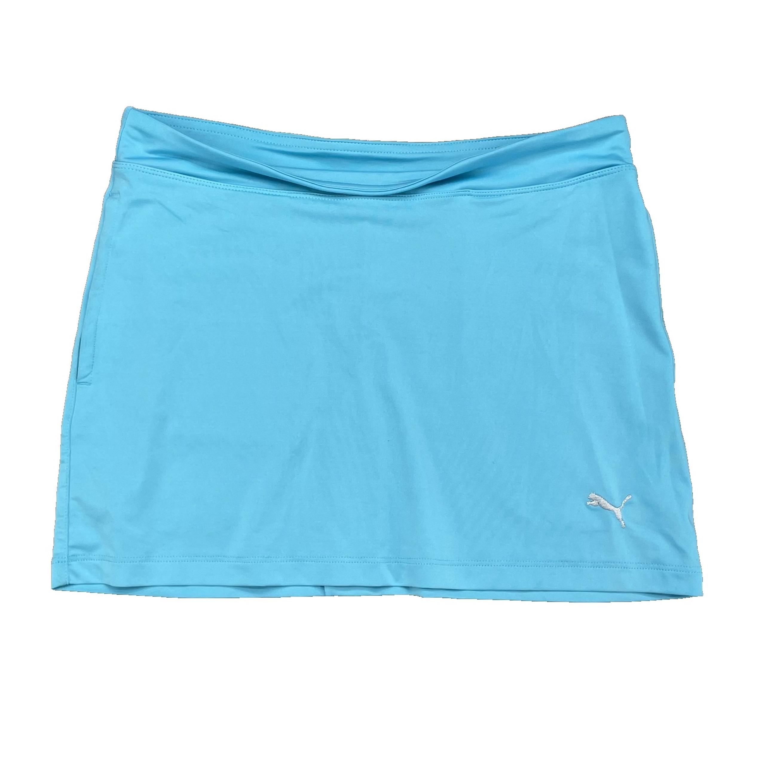 Puma Tennis Skirt Women's Large Neon Blue Golf 80's Gorpcore Athleisure Preppy