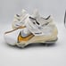 Nike Force Zoom Trout 7 Pro Mid 'White Metallic Gold' Baseball Cleats Mens Sz 7
