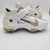 Nike Force Zoom Trout 7 Pro Mid 'White Metallic Gold' Baseball Cleats Mens Sz 7