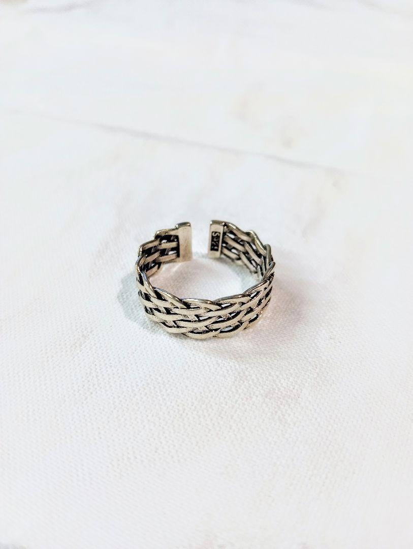 Silver Knit Ring