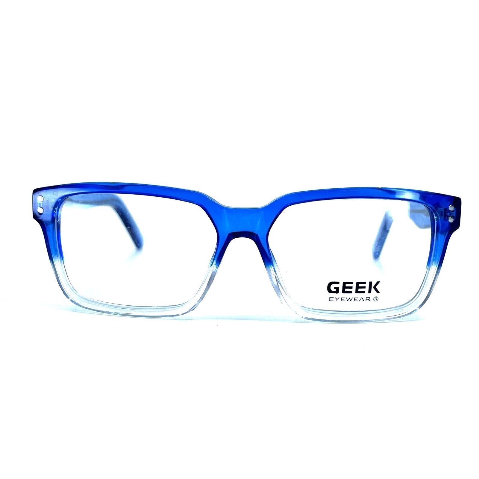 Geek Eyewear KONA Eyeglasses Blue Full Rim Rectangle Frame 54[]15 145 mm