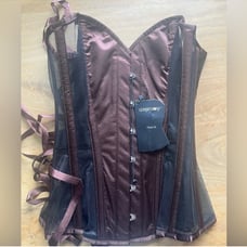 Espresso Undertone Mesh Corset NWT