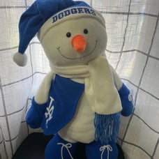 Los Angeles Dodgers The Memory Company 17 Frosty Snowman Mascot