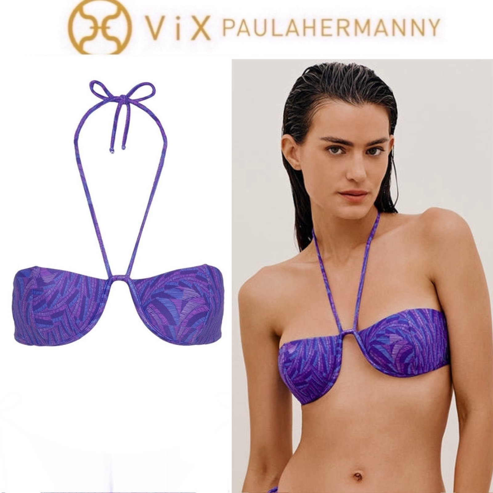 VIX Dani Halter Top Sz L 128
