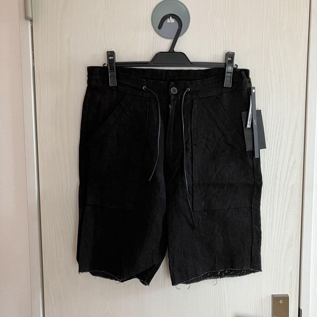 wjk Linen Baker Shorts Black L Unused