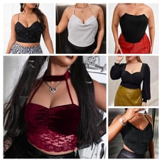 Bundle of Plus Size Sexy Crop Top