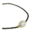 Pearl Solid 14K Gold Natural Black Spinel Bracelet Luxury Stunning Chic Trendy
