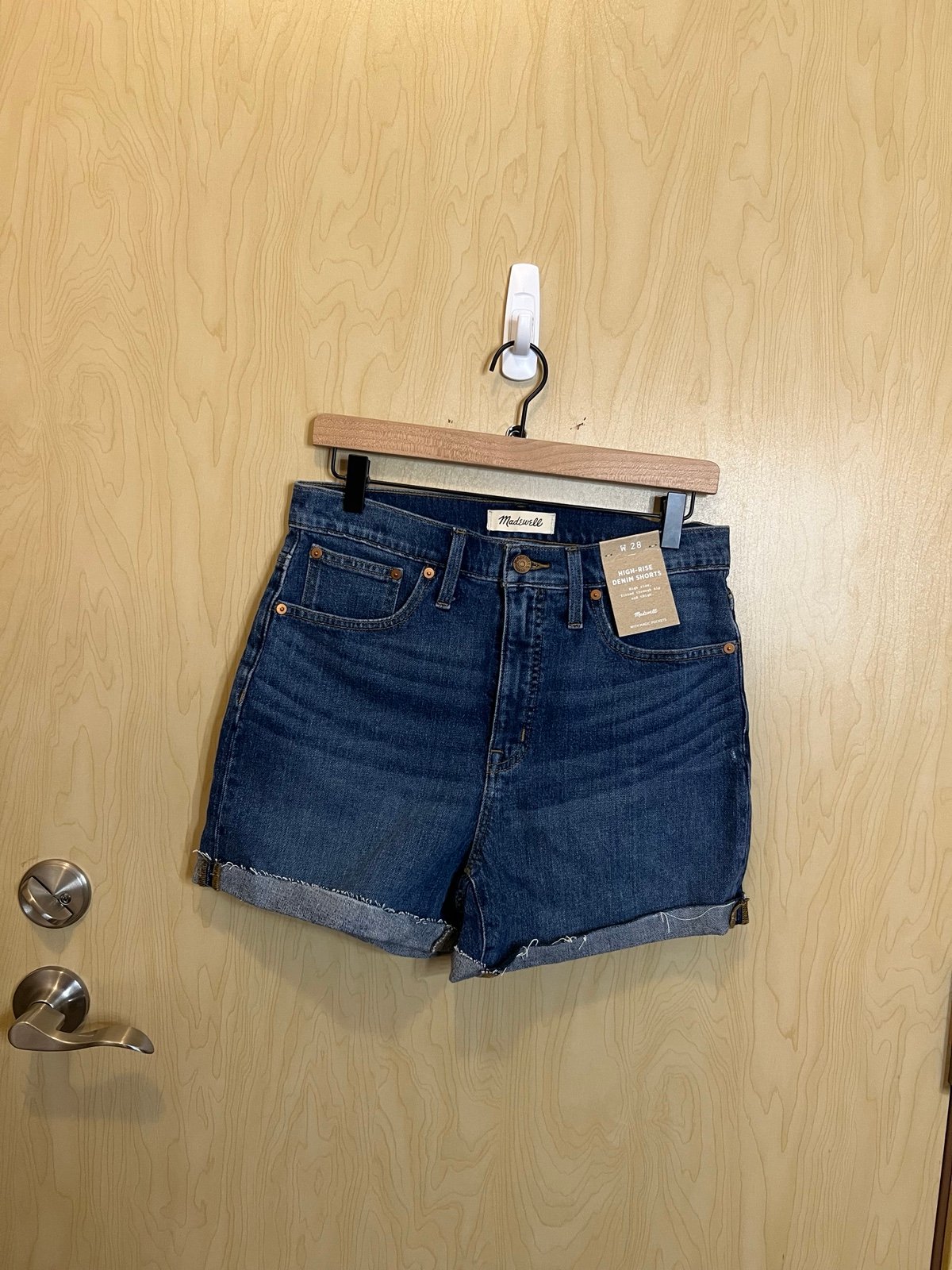 NWT madewell high rise denim shorts