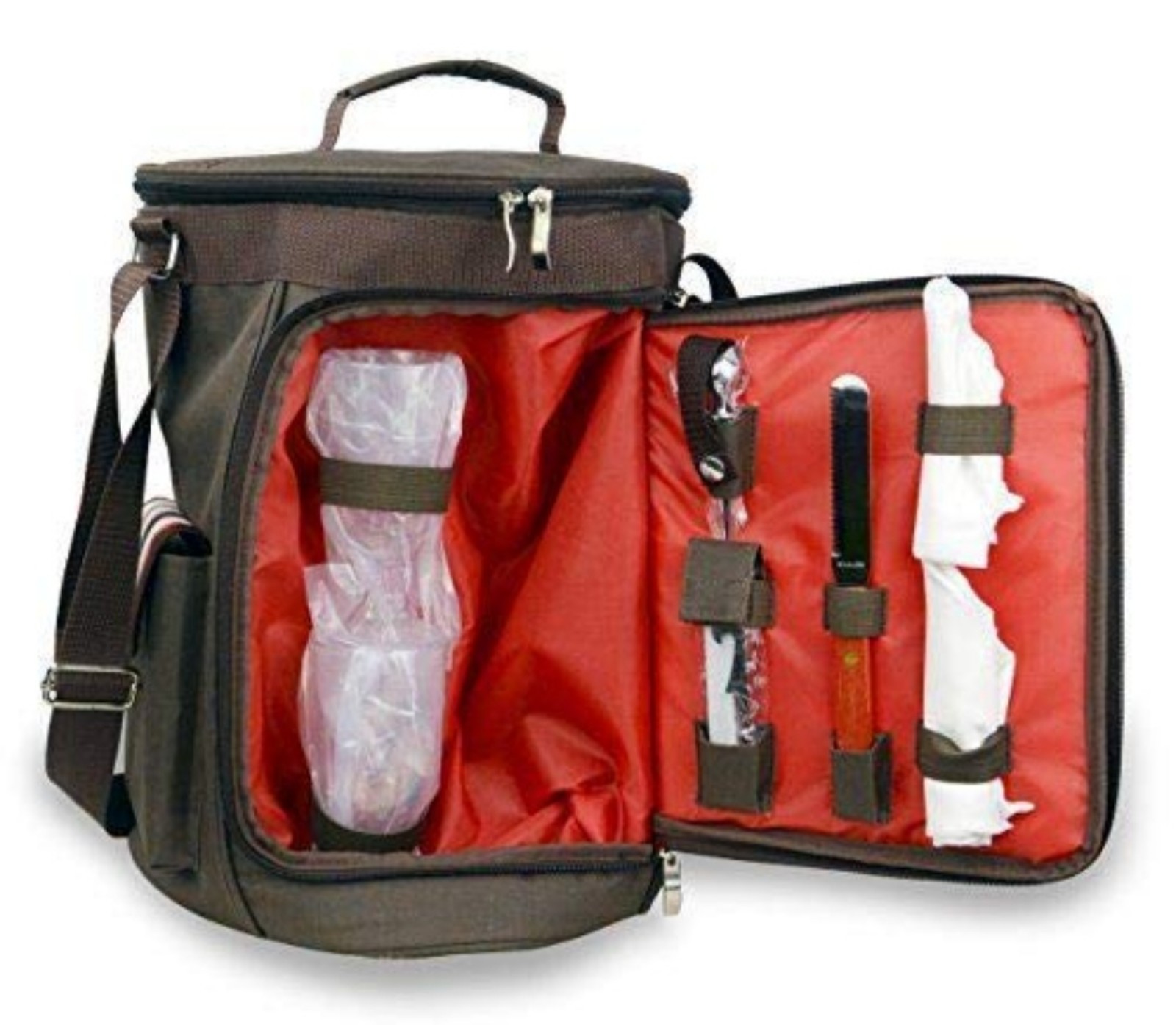 NEW Cedar Trail Insulated Picnic Wine Bag Set