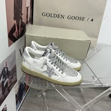 Size 5.5 -Authentic Super-Star White and Gold Leather Golden Goose Sneakers