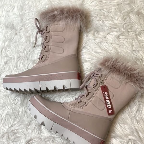 SOREL Joan of Arctic Next Faux Fur Waterproof Snow leather Boot NEW size 7