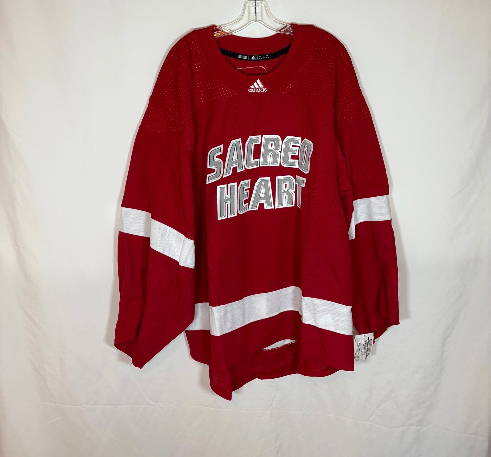Adidas Sacred Heart Pioneers MiC Made In Canada Hockey Jersey Size 56G