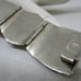 ABALONE MEXICAN SILVER Panel Bracelet Abalone Masks Rectangles Marked Mexico