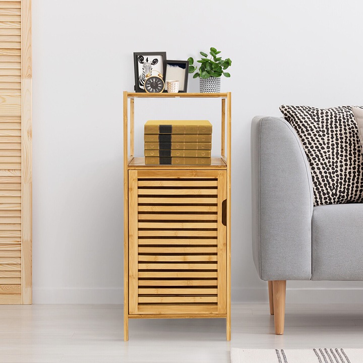 34.5 Bathroom Storage Cabinet w/ Shelf Corner