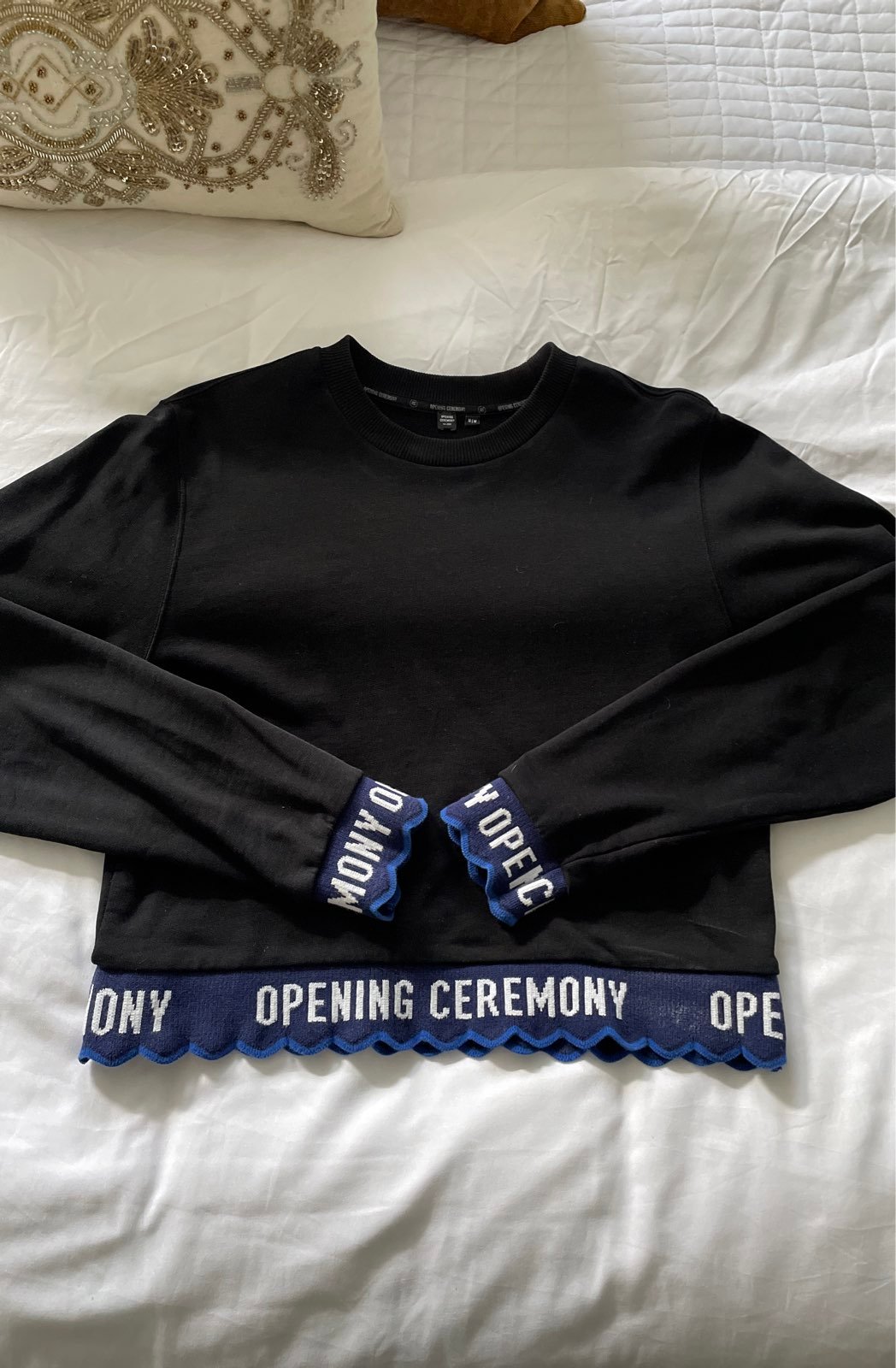 opening ceremony long sleeve crewneck sweaters