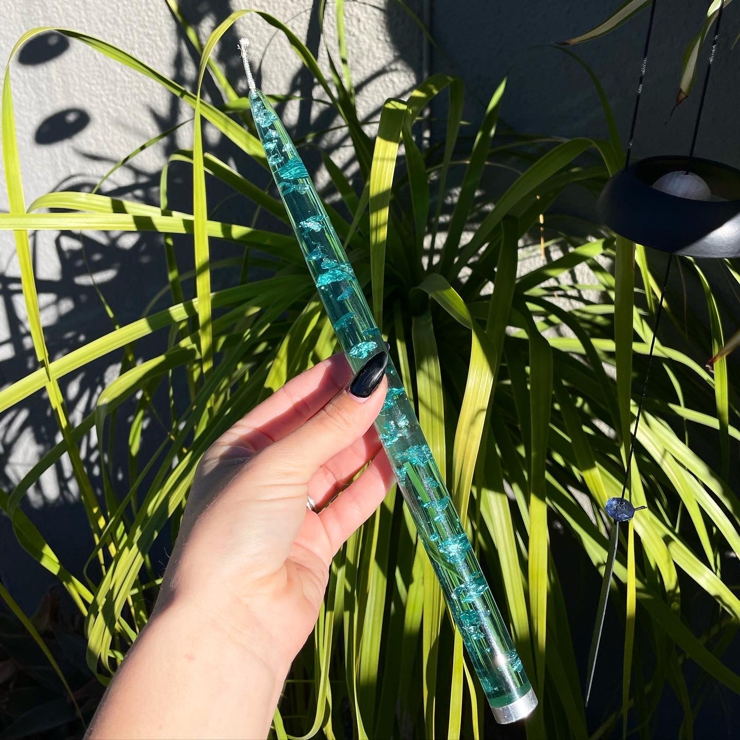 Lucite Candle Teal