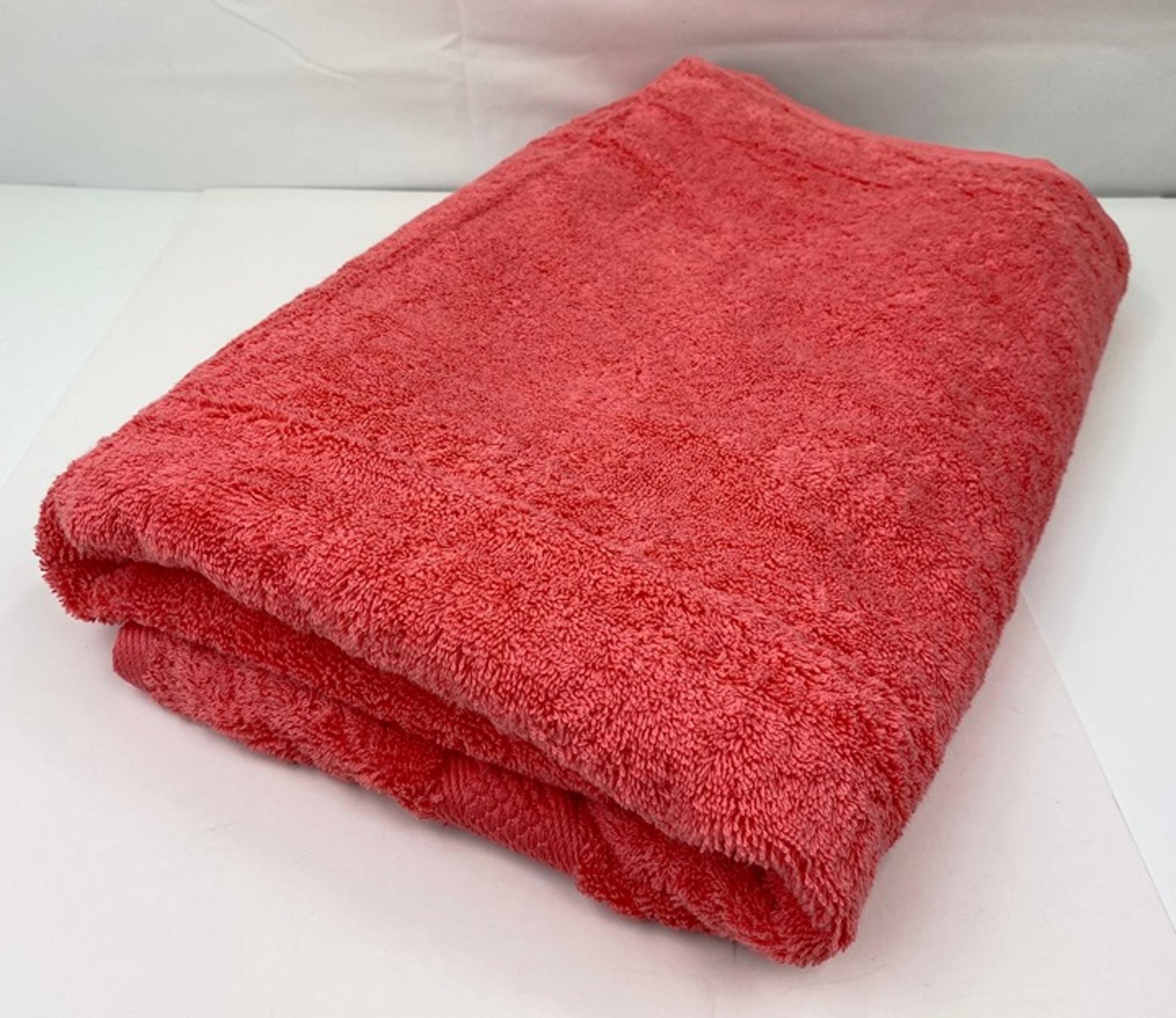Large Premium Towel Lands' End Coming Home 100% Combed Pile Cotton Terra Rose #6