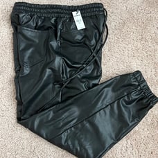 Express Faux Leather Joggers XS Petite