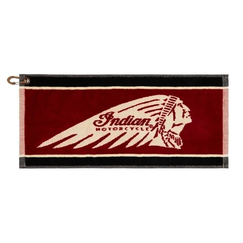NEW Indian Motorcycle Golf Towel / Bar Towel with Clip
