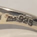 Estate vintage 925 sterling silver malachite poison/pillbox ring signed sz 6.5