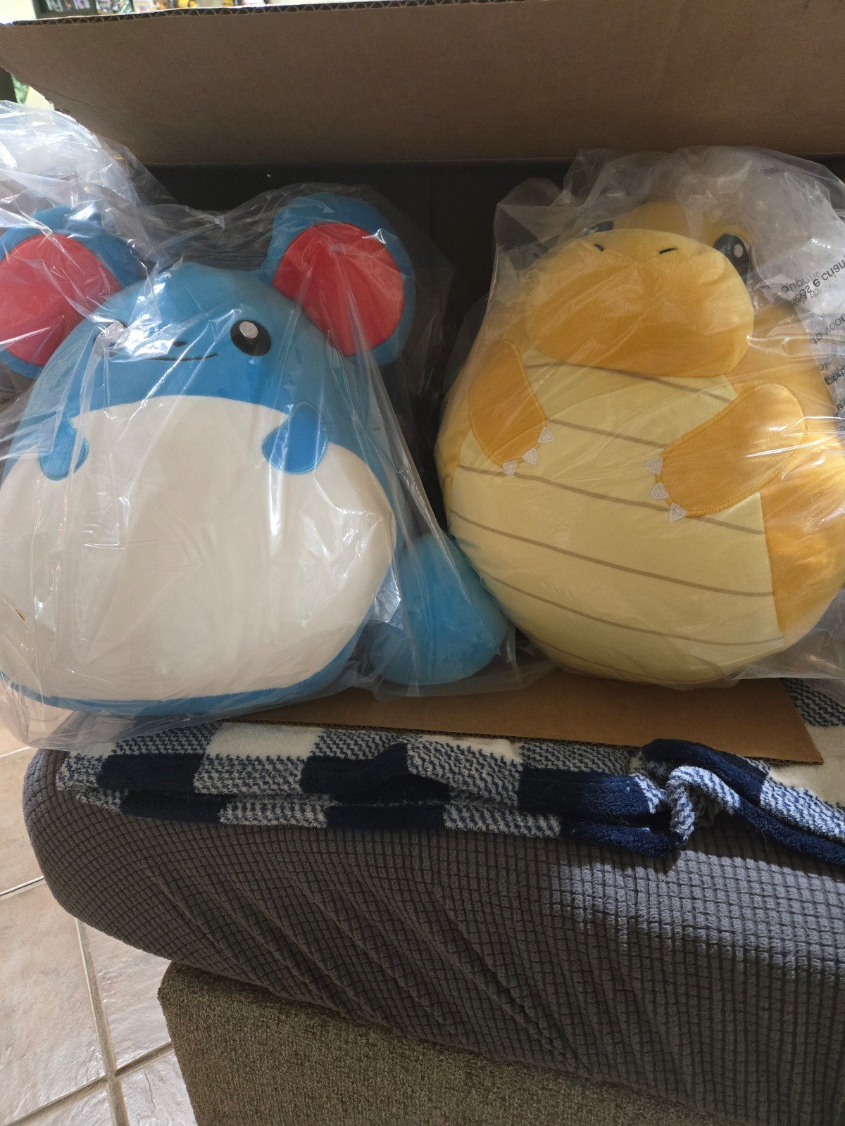 Dragonite + Marill 12” Squishmallow Plush Bundle Pokemon Center Exclusive