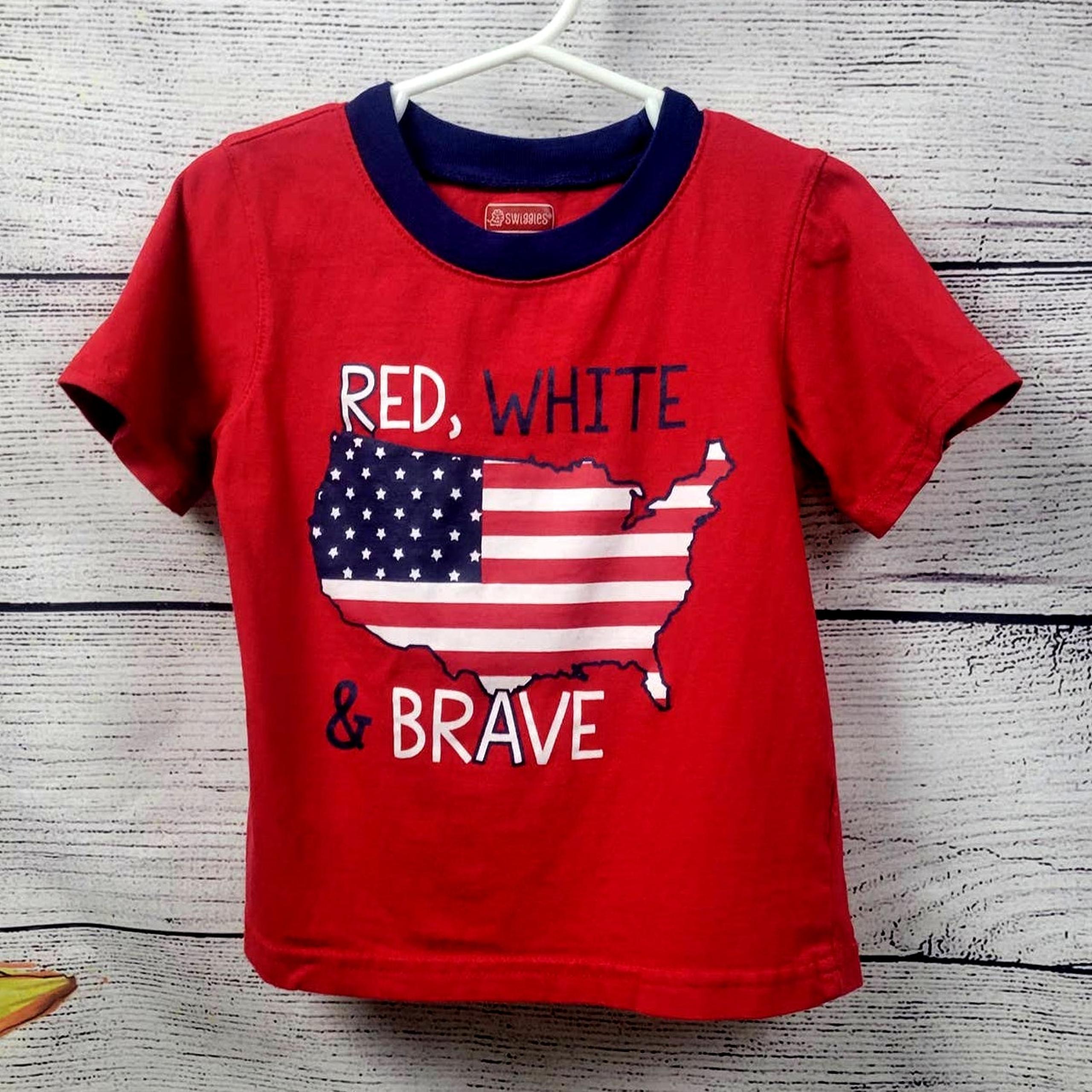 Swiggles Red, White, and Blue Tee Boy's Size 3T