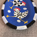 Hand painted Berryware USA Berry Silverman Oval Blue Chicken Egg Farm Plate