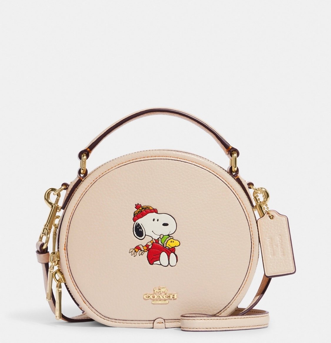 COACH X PEANUTS CANTEEN CROSSBODY WITH SNOOPY CUDDLE MOTIF CE845