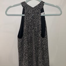 Black and White Halter Top