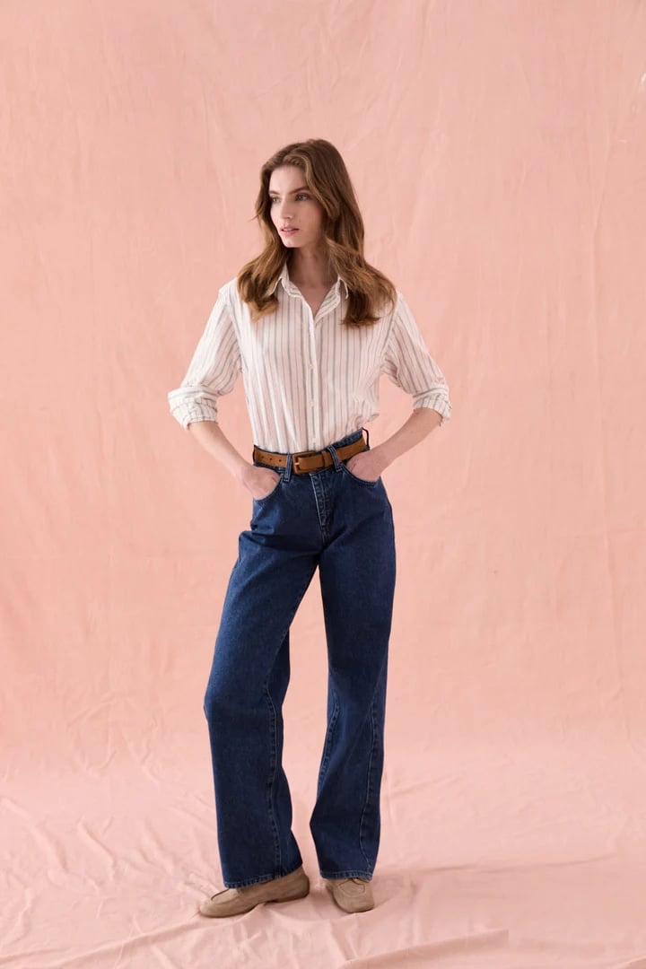 Beaufort & Blake Camberley Denim Blue Wide Leg Jeans