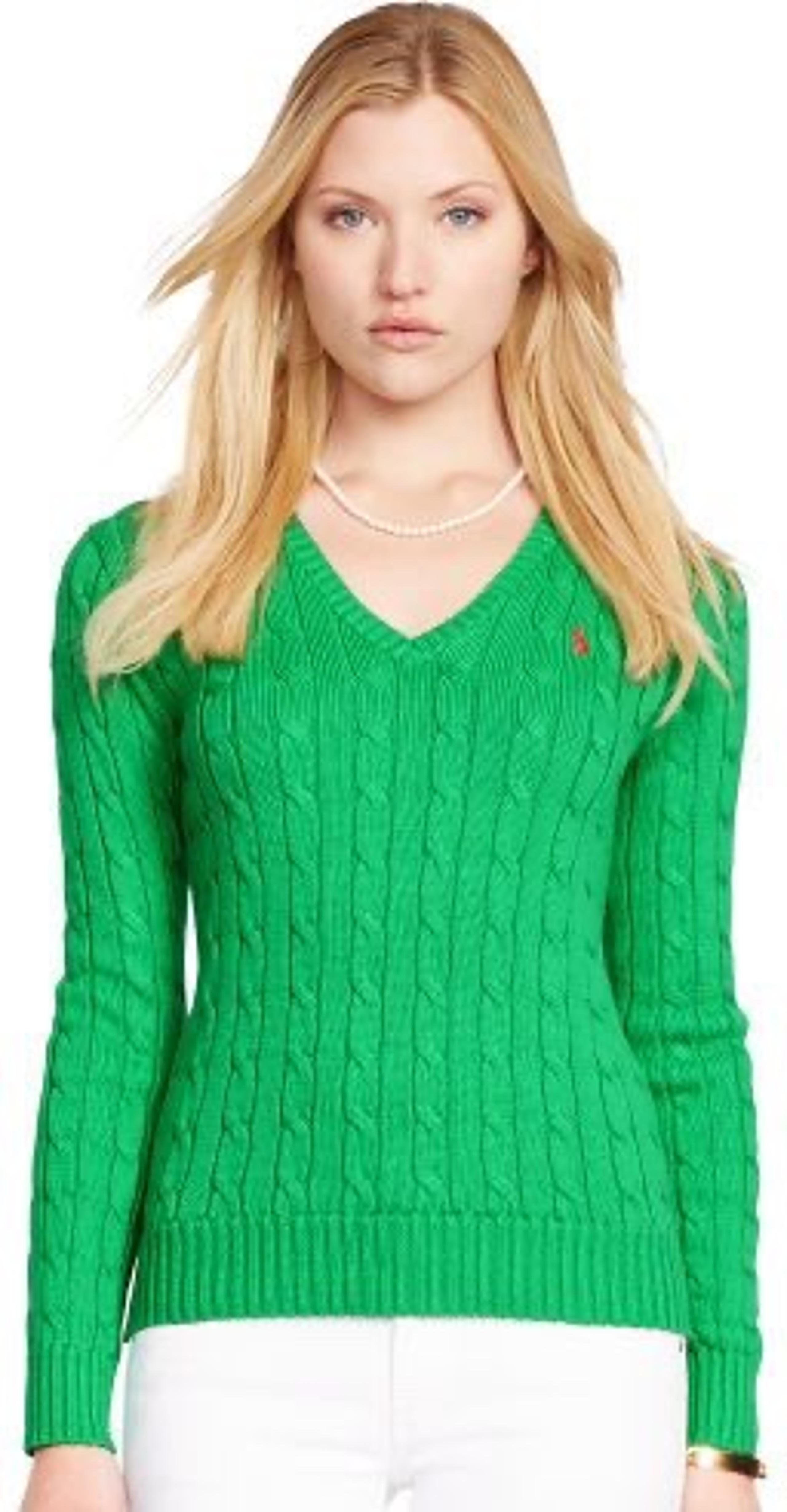 Polo Ralph Lauren women v neck knit sweater