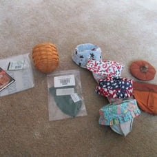 Longaberger 2002 Extra Small Gatehouse basket set plus extras