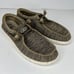 Hey Dude Mens 110351500 Brown Wally Sox Fabric Slip On Size 9 Loafer Shoes