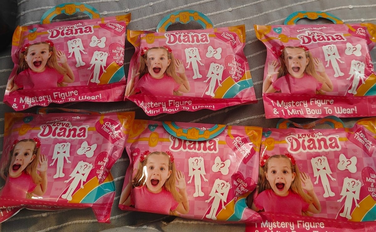 Lot Of 6 New Sealed LOVE DIANA Mystery Figurine & Hair Bow Collect Them All