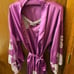NWOT Purple Victoria’s Secret 3 Piece Lace Robe and Slip Satin Set Size S