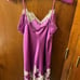 NWOT Purple Victoria’s Secret 3 Piece Lace Robe and Slip Satin Set Size S