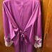 NWOT Purple Victoria’s Secret 3 Piece Lace Robe and Slip Satin Set Size S