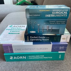AORN Perioperative Nursing Bundle! 2 textbooks, flash card set, pocket guide RN